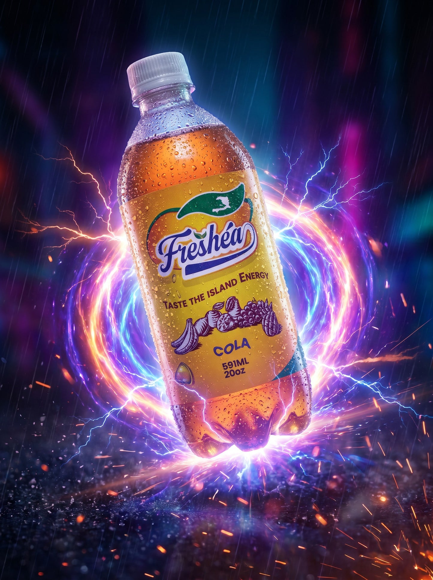 FRESHÉA Cola Champagne Soda – Caribbean Flavor