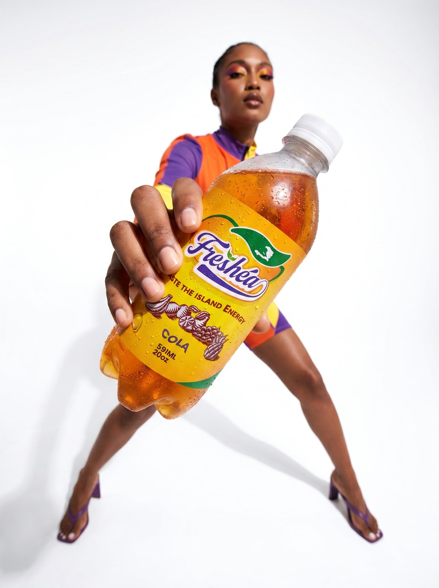 FRESHÉA Cola Champagne Soda – Caribbean Flavor