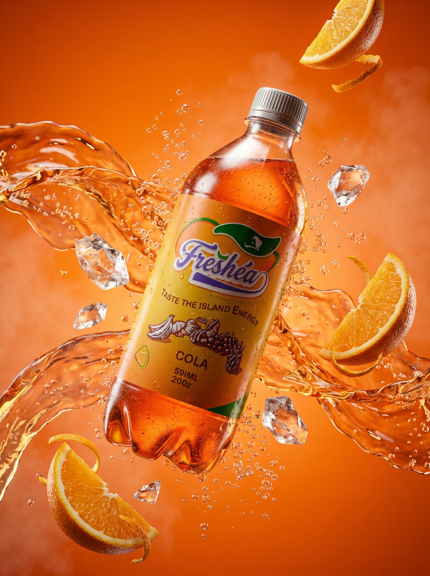 FRESHÉA Cola Champagne Soda – Caribbean Flavor